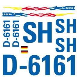 Dekorsatz ASH-26 3-farbig